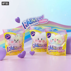 [Official] BT21 BABY "RAINBOW" FLAT FUR STANDING DOLL