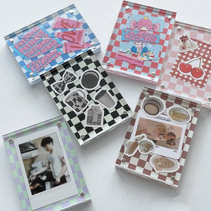 Instax Mini Gingham Checked Frame Stand