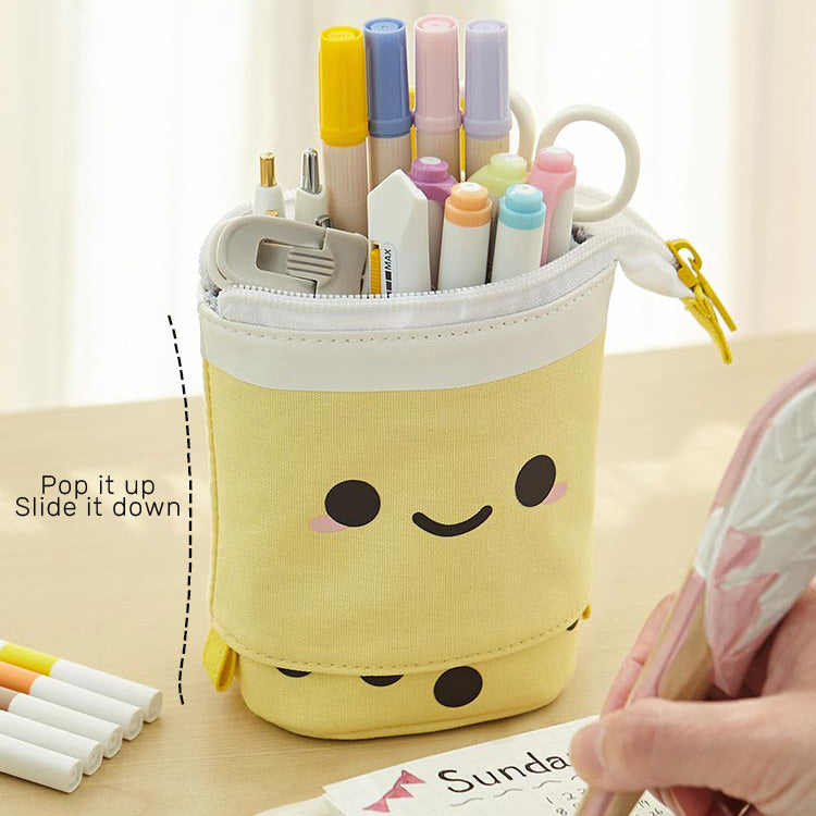 Bubble Tea Stand-up Pencil Case